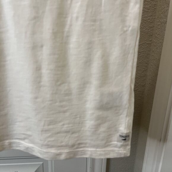 Toad & Co Primo T-Shirt Womens Size S Ivory Organic Cotton Logo Short Sleeve Top - Picture 2 of 9